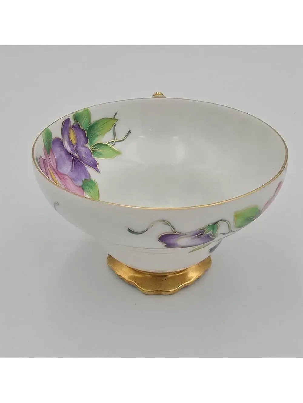 Vintage Chubu China Floral Tea Cup Gold Trim Hand Painted Cup